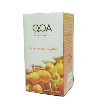 Trà Đen Túi Lọc QOA Hương Đào 50g (2g x 25 Gói)