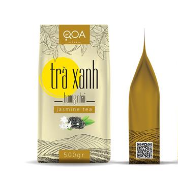 Trà Lá Xanh Hương Nhài QOA gói 500g